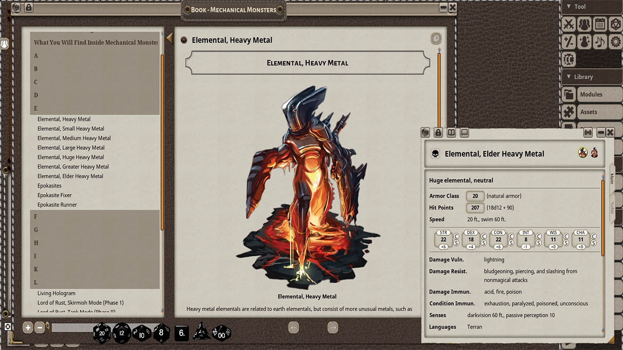 Fantasy Grounds - Mechanical Monsters screenshot 5