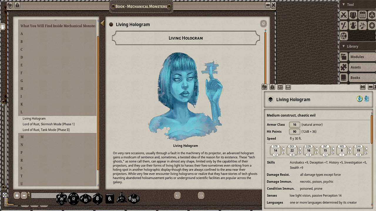 Fantasy Grounds - Mechanical Monsters screenshot 4