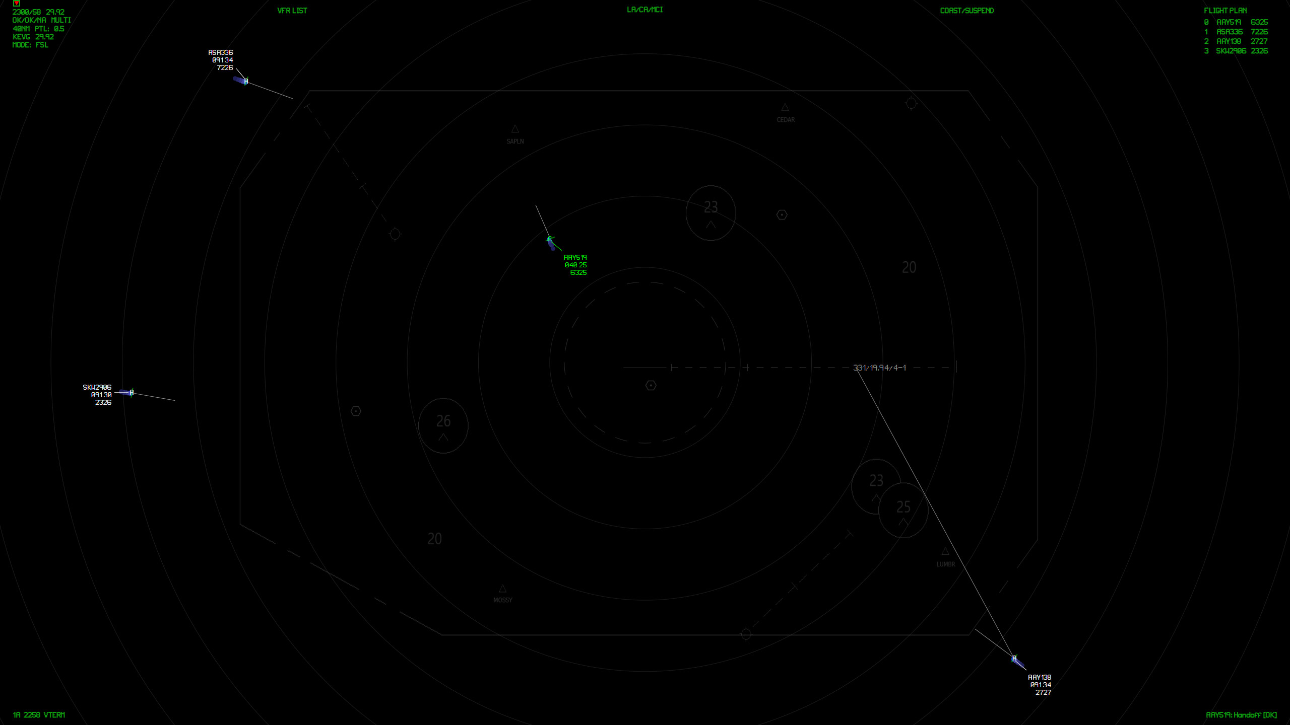 vTERM ATC Simulator screenshot 1
