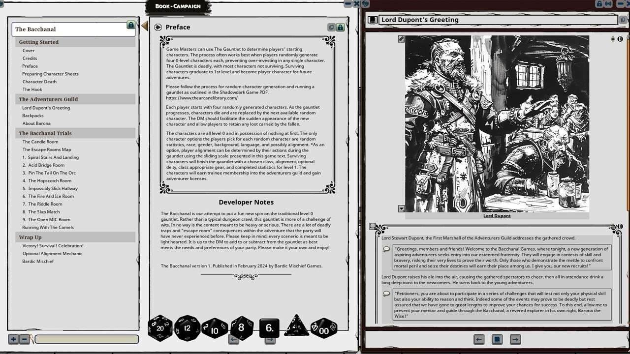 Fantasy Grounds - The Bacchanal screenshot 3