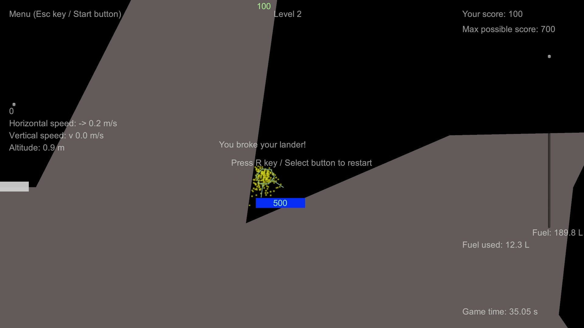 Lunar Lander Redux screenshot 4