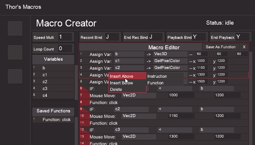 Thor's Macros screenshot 1
