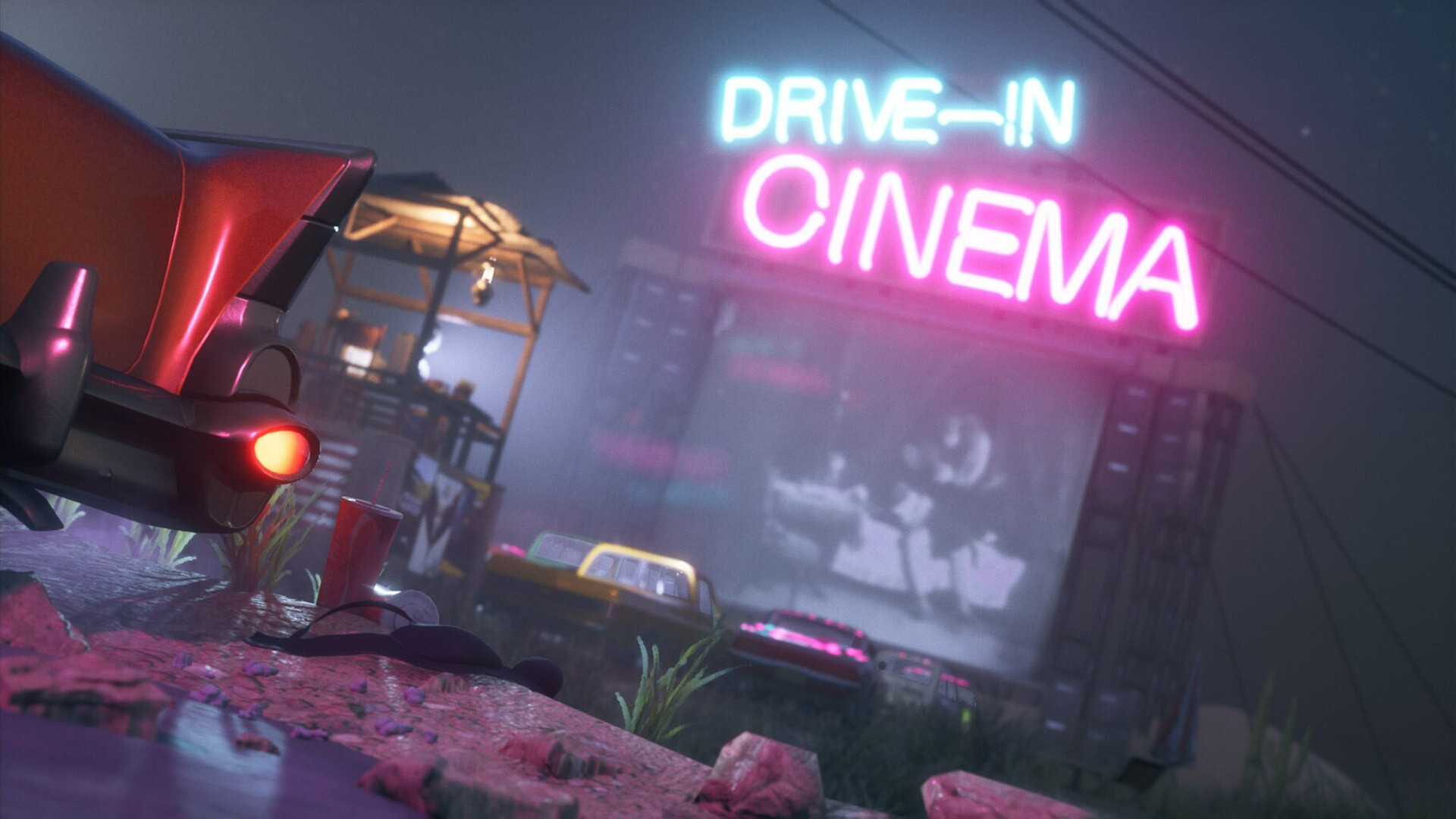 Gas Station Simulator - Drive-In Cinema DLC screenshot 1