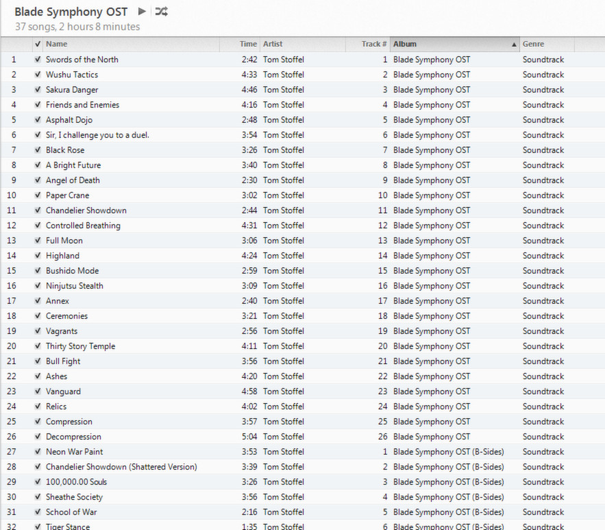 Blade Symphony Soundtrack screenshot 3