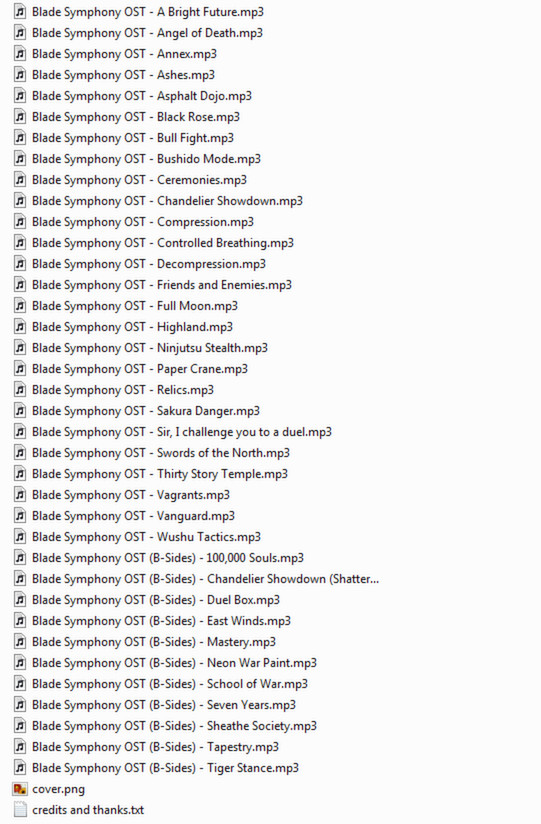 Blade Symphony Soundtrack screenshot 4
