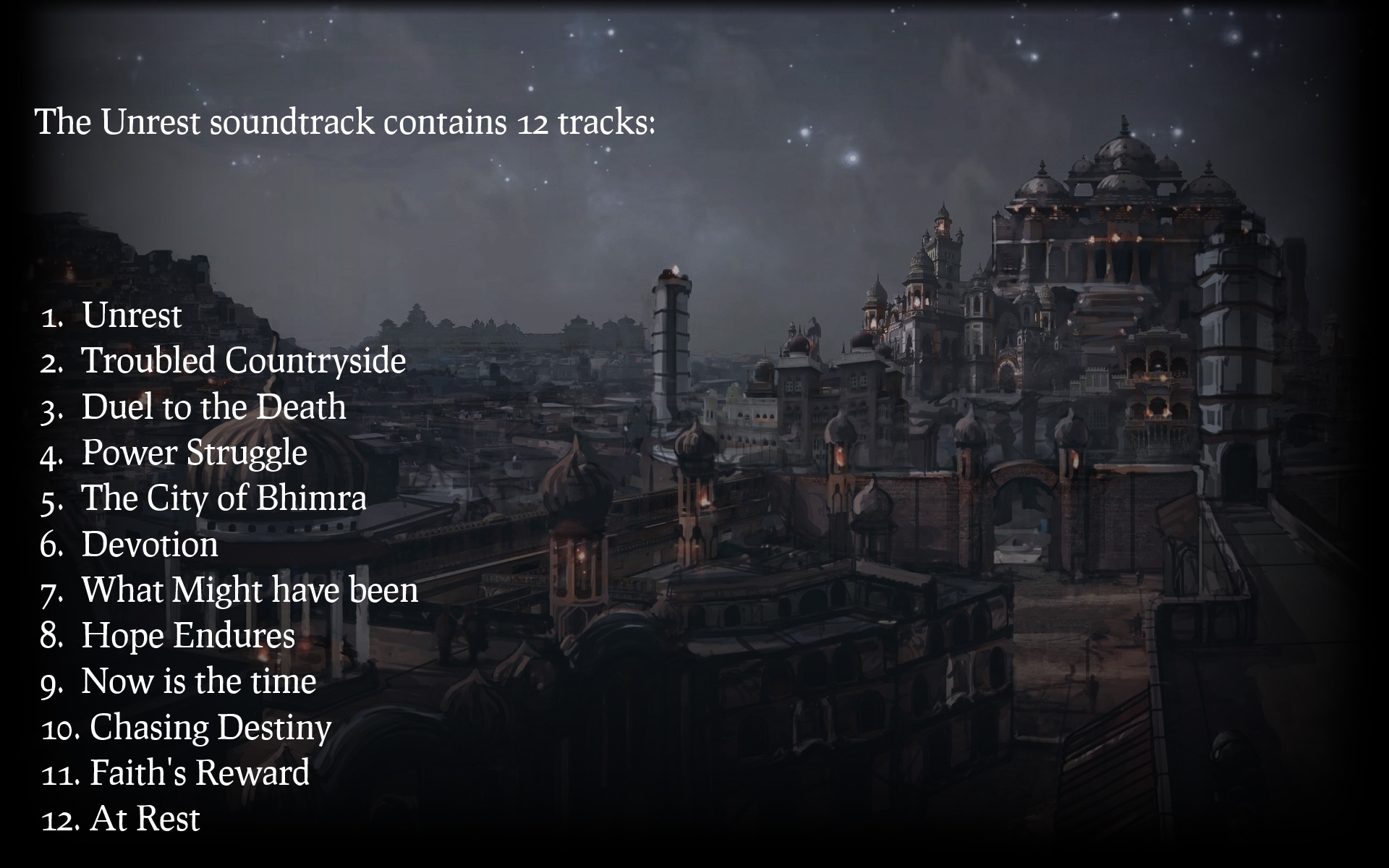 Unrest Soundtrack screenshot 1
