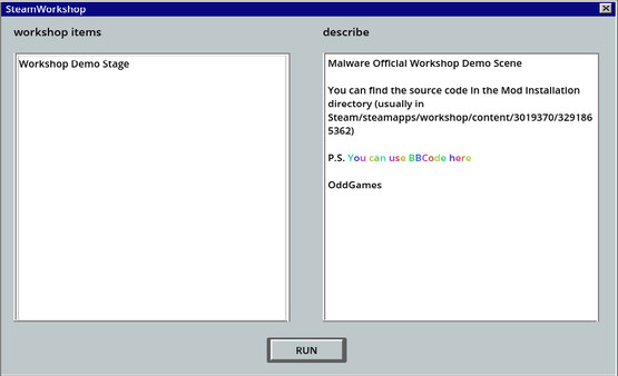 Malware screenshot