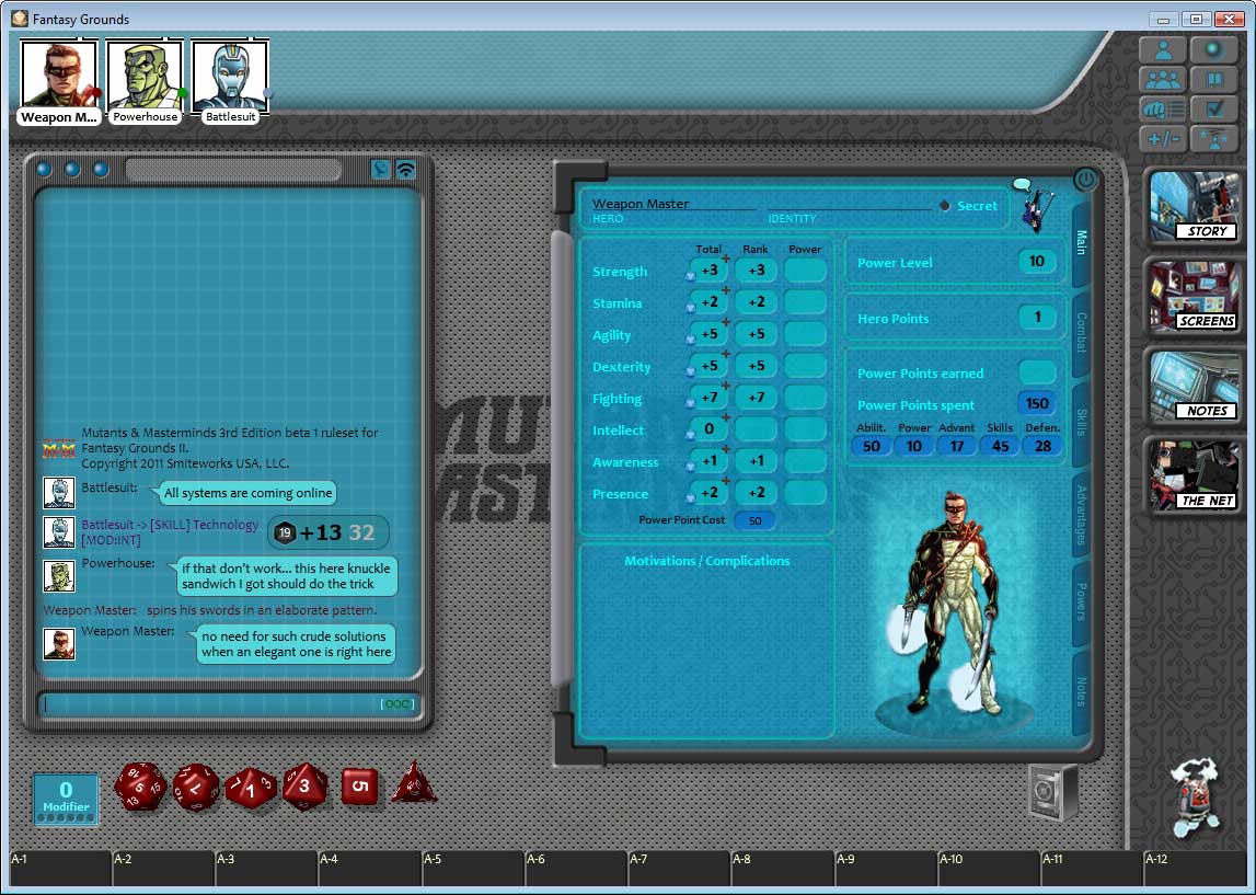Fantasy Grounds - Mutants & Masterminds Ruleset screenshot 2