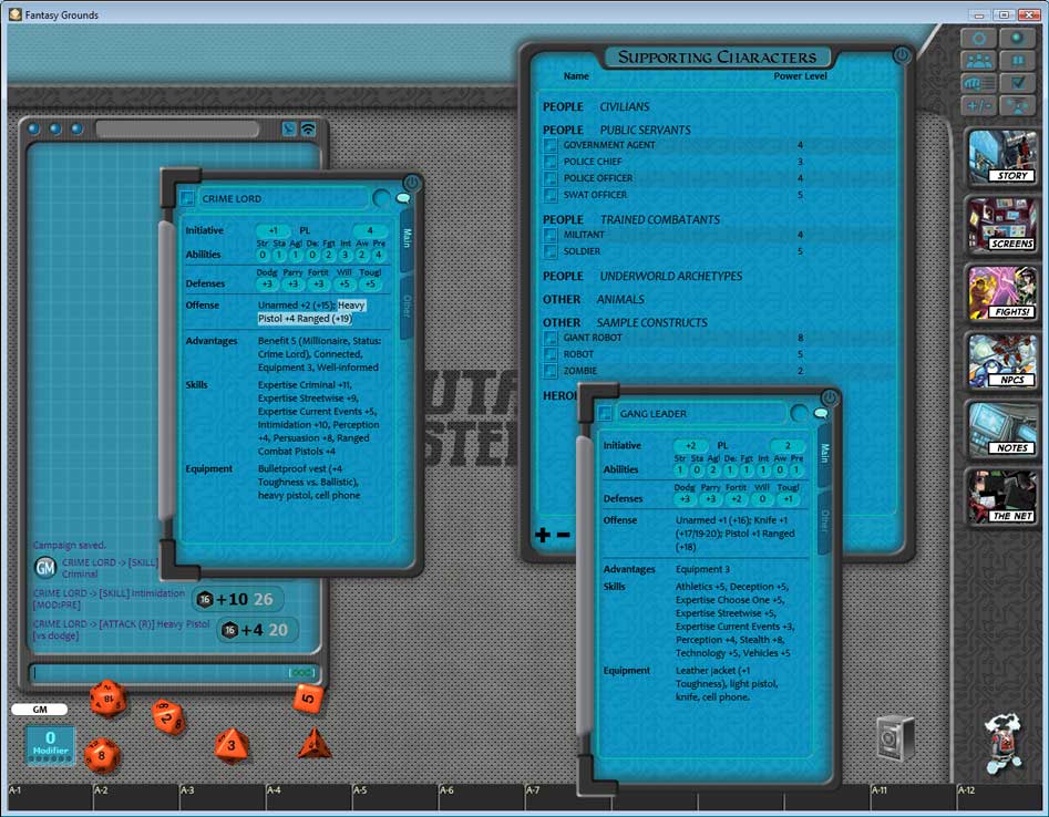 Fantasy Grounds - Mutants & Masterminds Ruleset screenshot 4