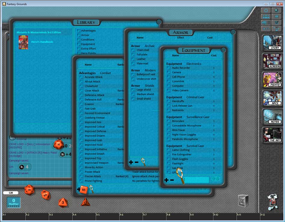 Fantasy Grounds - Mutants & Masterminds Ruleset screenshot 7