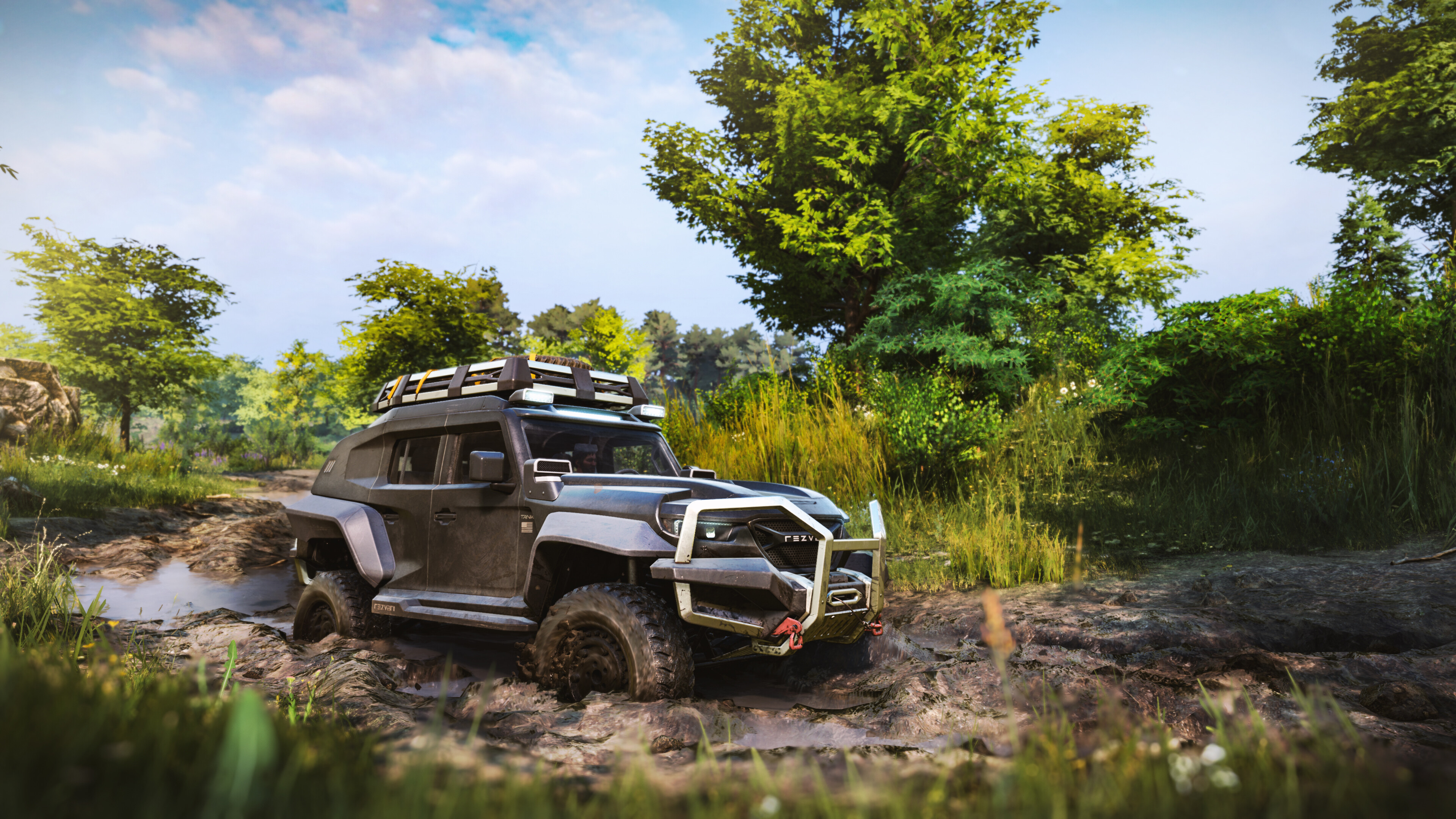 SnowRunner - Rezvani Tank screenshot 1
