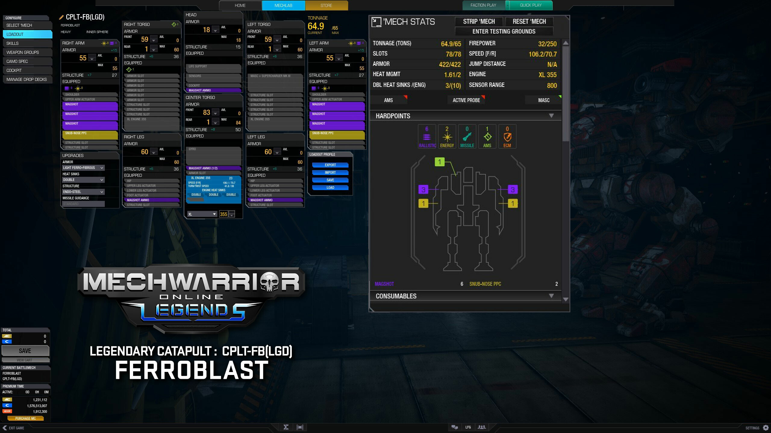 MechWarrior Online™ - Ferroblast Legendary Mech Pack screenshot 5