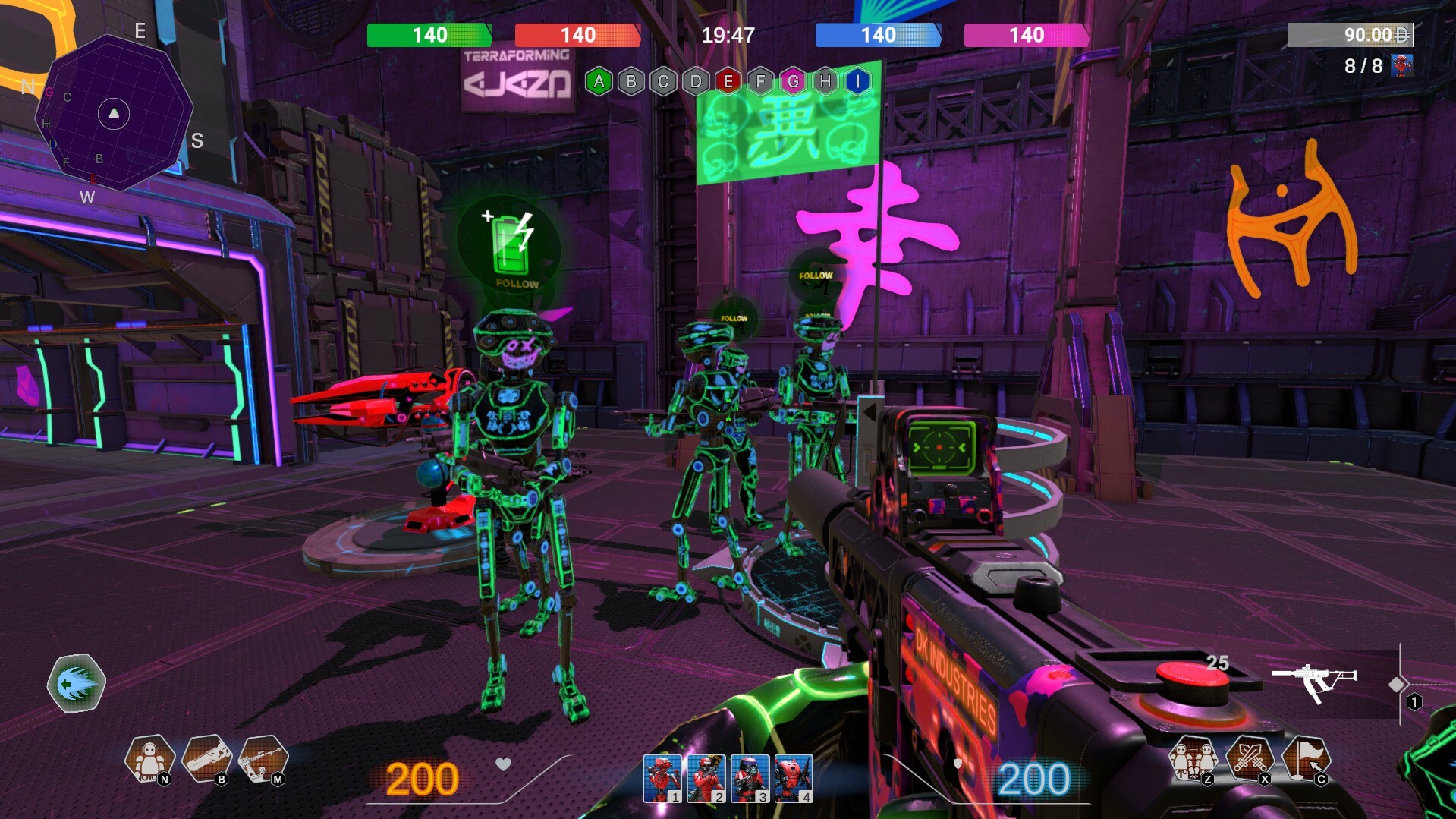 Neon Phonk Robots screenshot 10