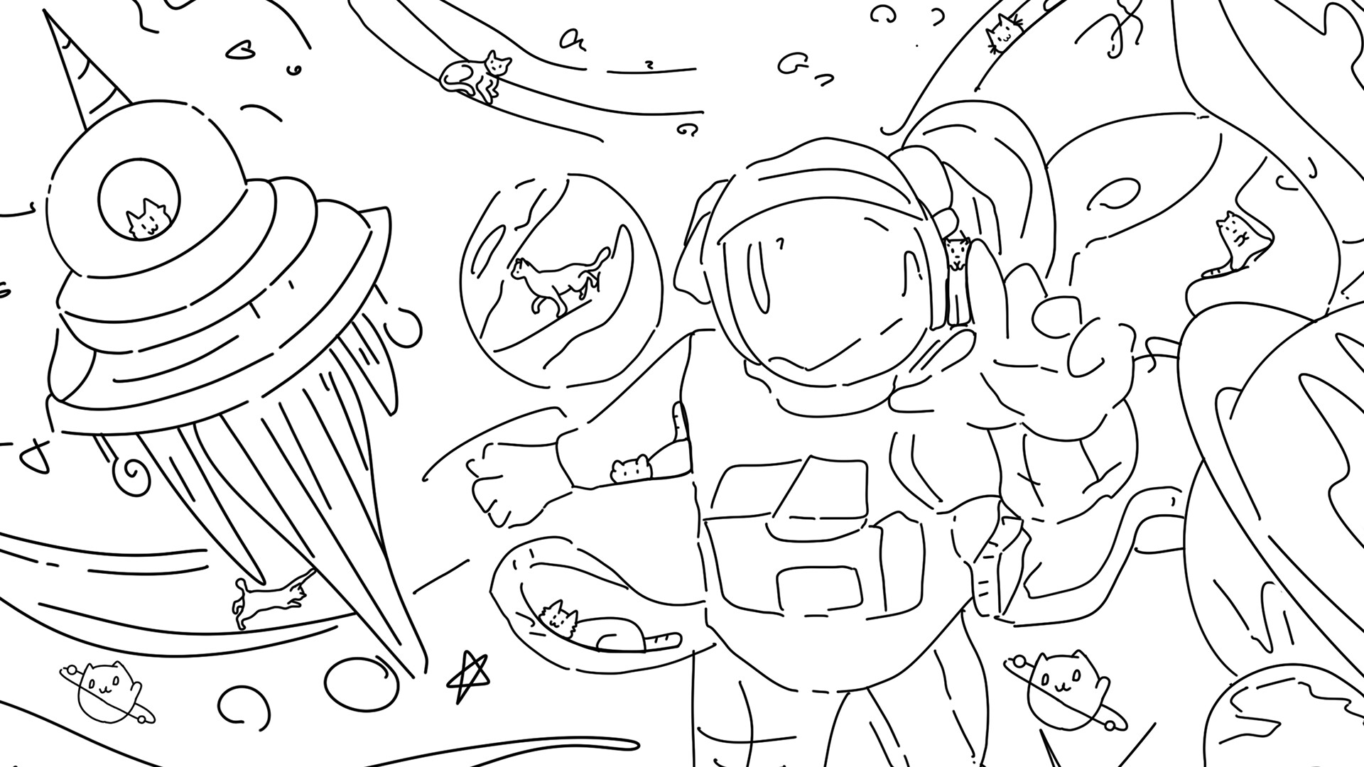 100 Space Cats - Extra Content screenshot 1