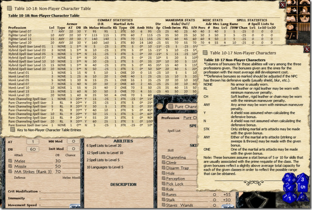 Fantasy Grounds - Rolemaster Classic Ruleset screenshot 15