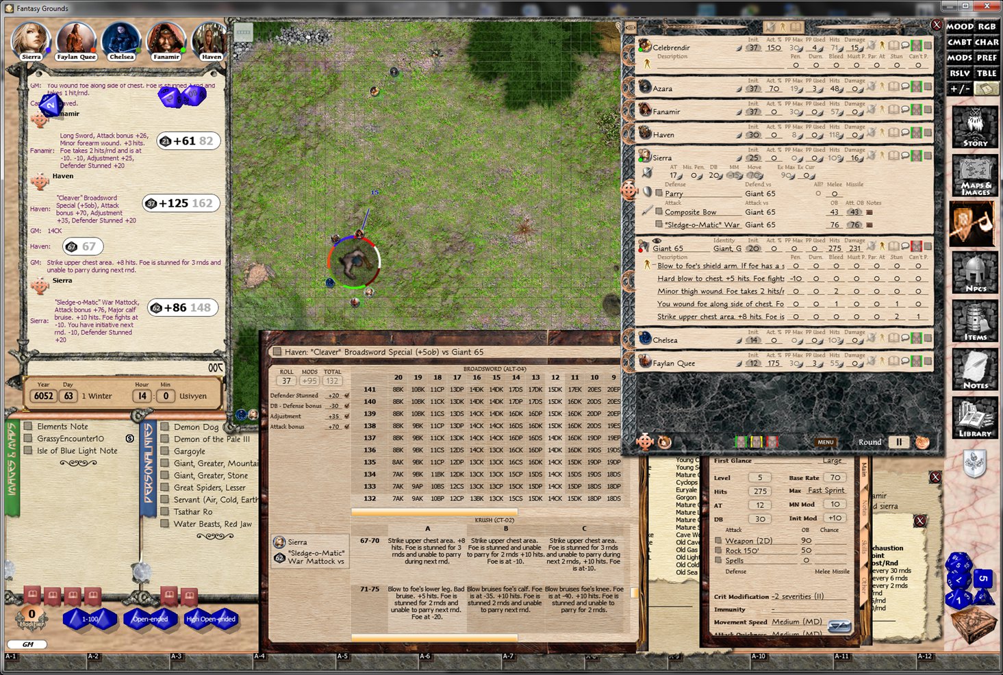 Fantasy Grounds - Rolemaster Classic Ruleset screenshot 14