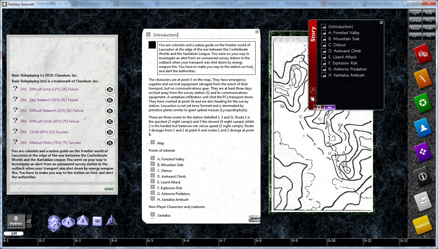 Fantasy Grounds - Basic Roleplaying (BRP) Ruleset screenshot 1