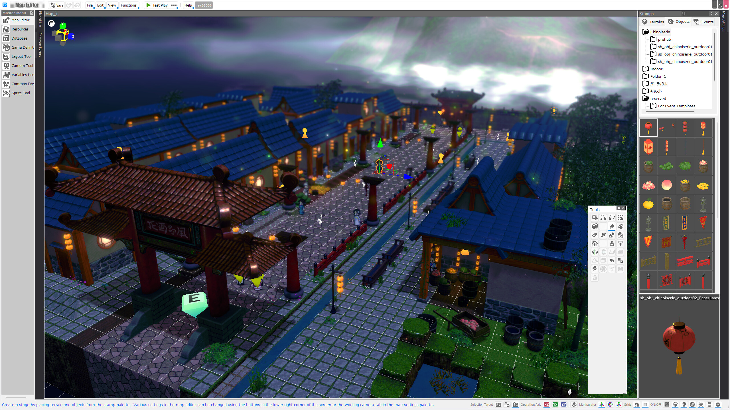 RPG Developer Bakin Charming Chinese Townscape Pack screenshot 1