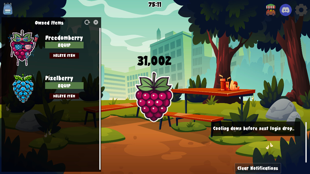 Raspberry screenshot 1