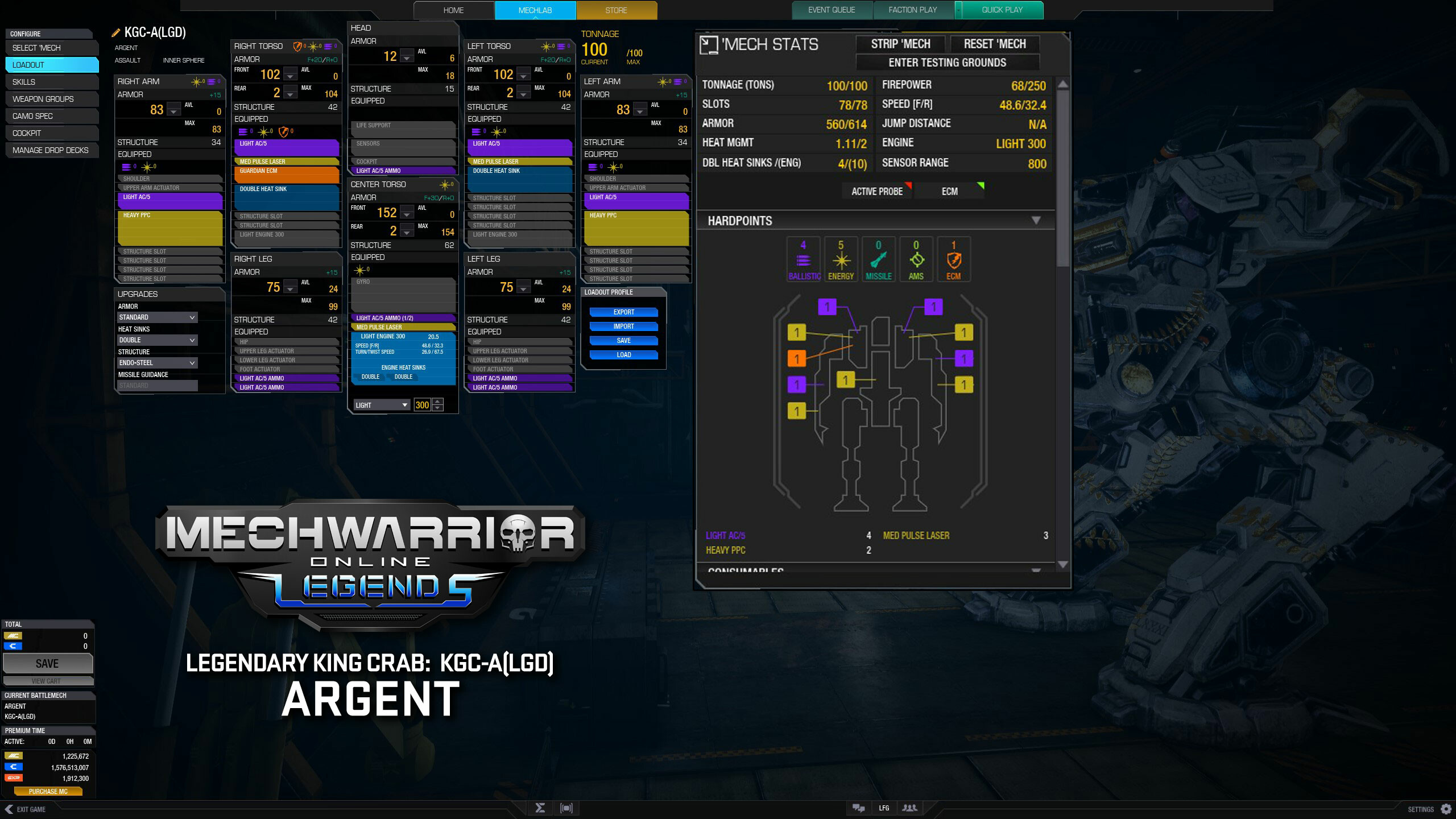 MechWarrior Online™ - Argent Legendary Mech Pack screenshot 3