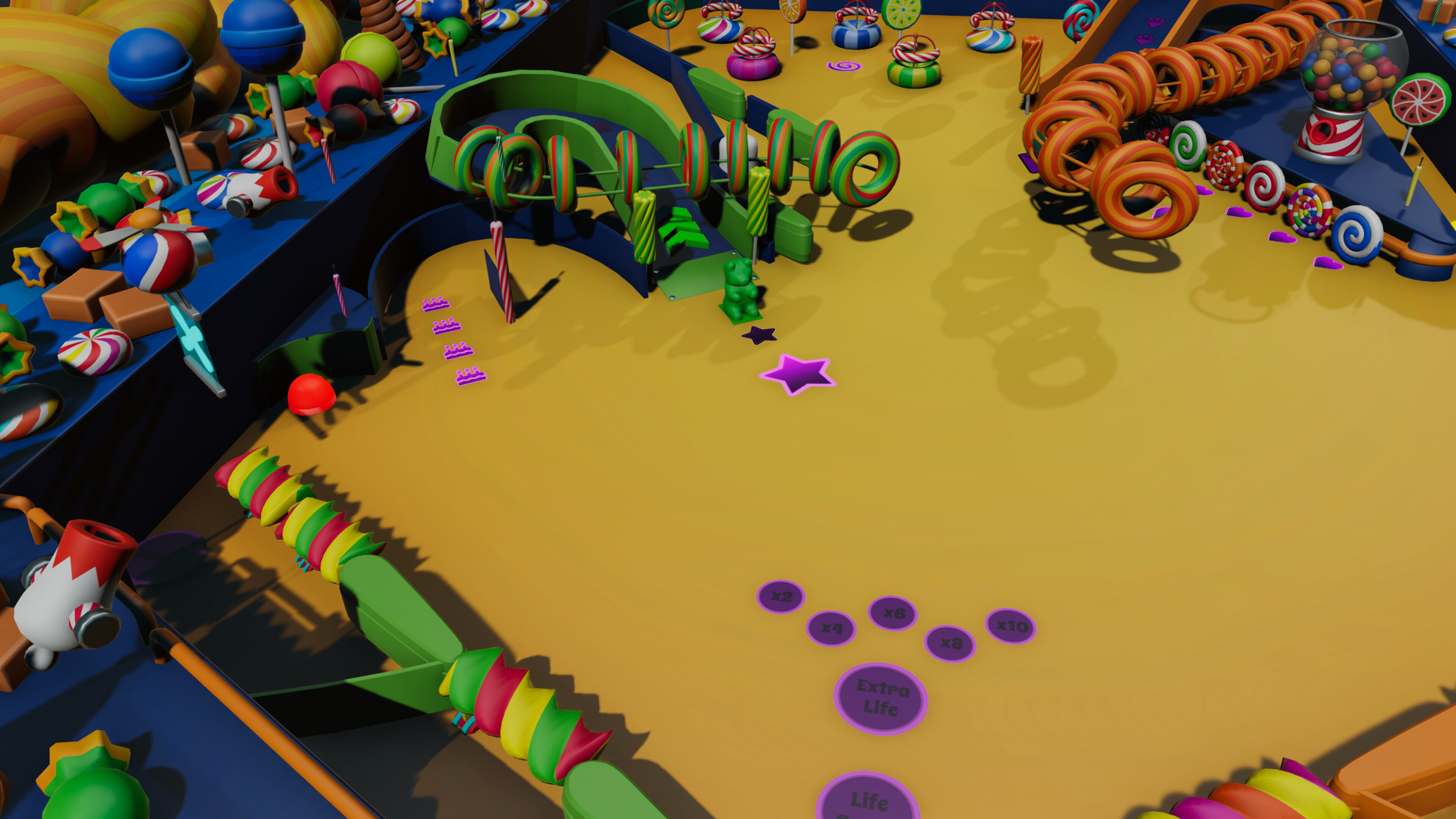Roxy Raccoon's Pinball Panic - Candycopia screenshot 2