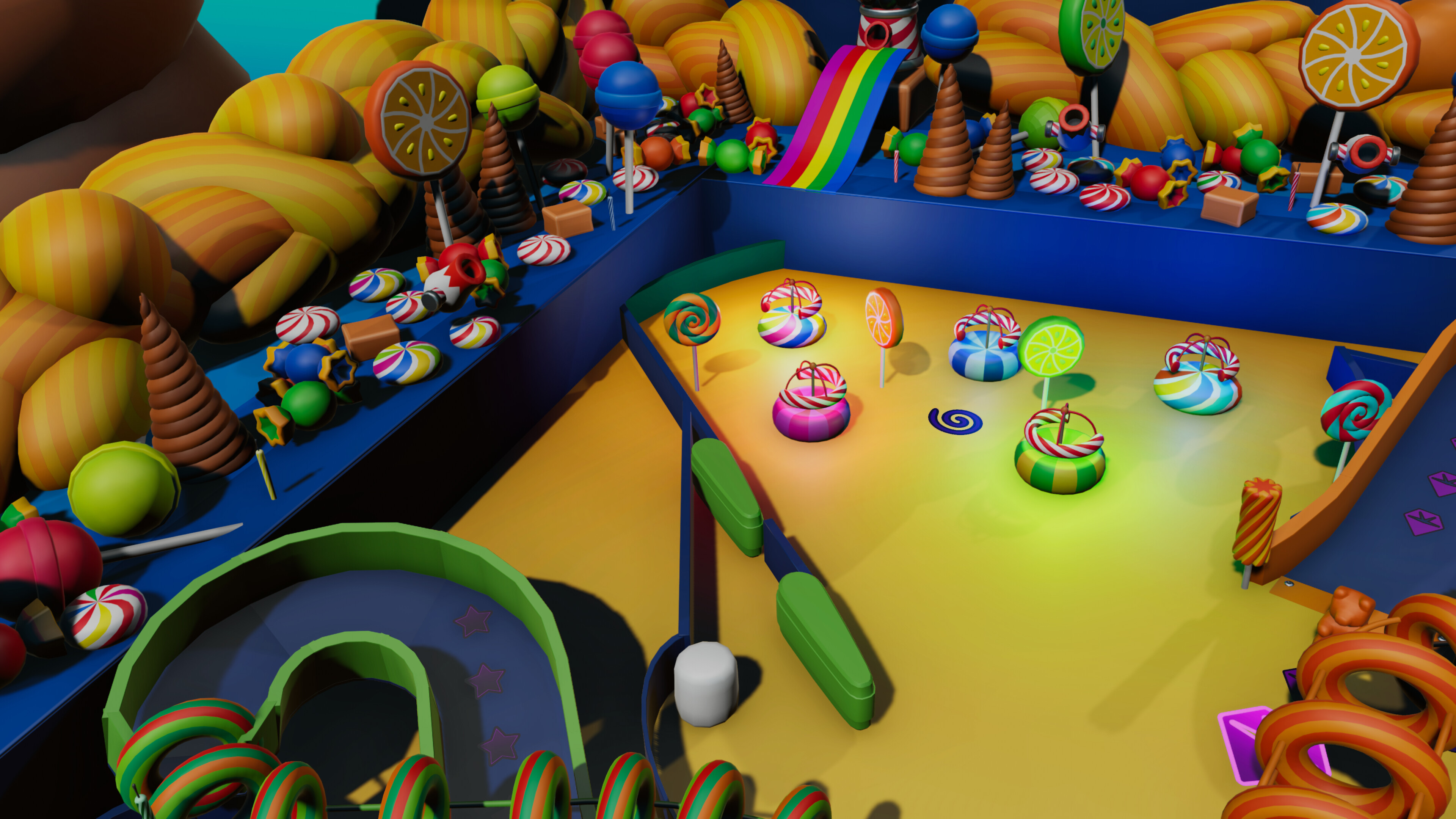 Roxy Raccoon's Pinball Panic - Candycopia screenshot 1