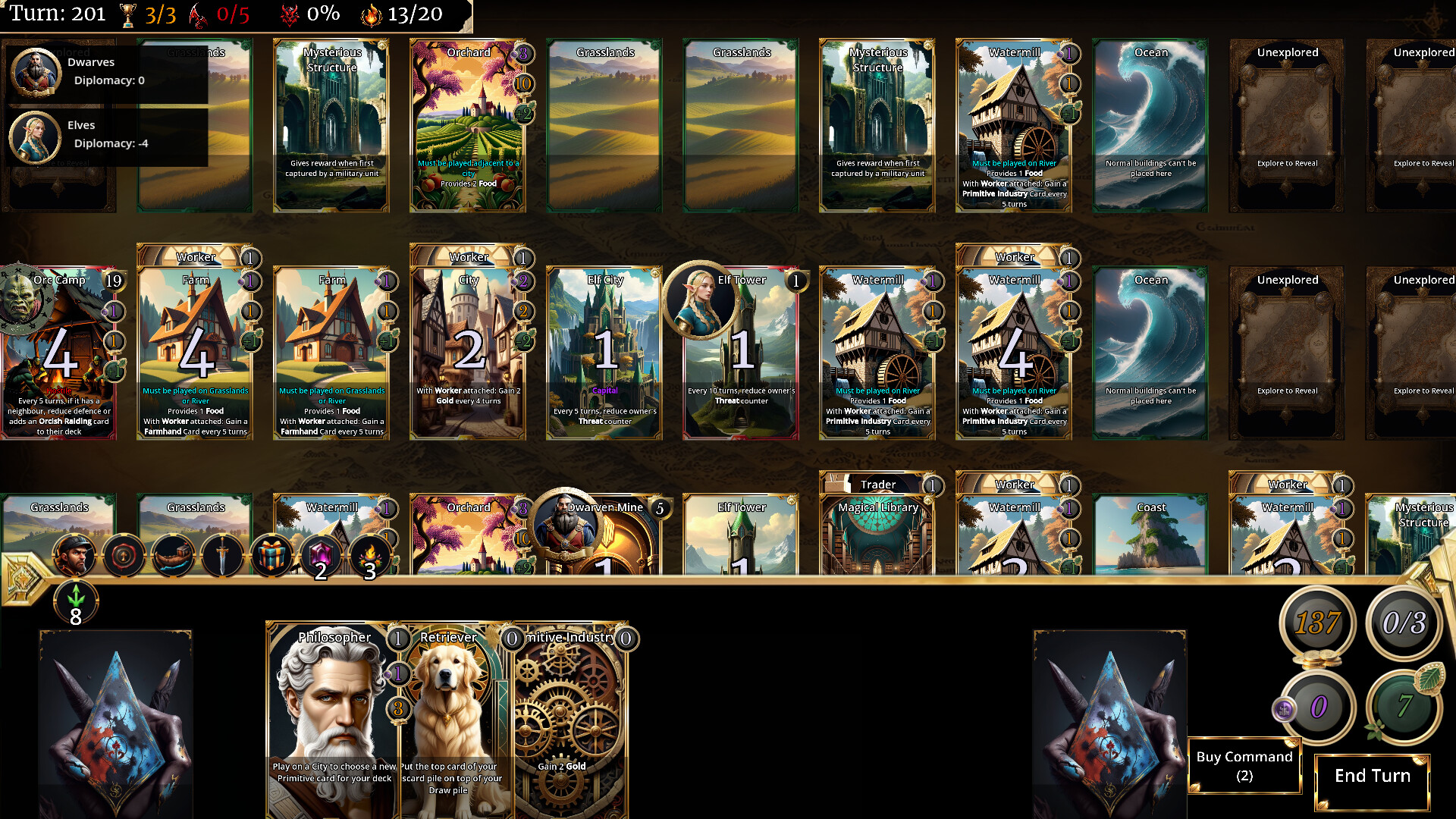 Cardwoven Empires screenshot 1