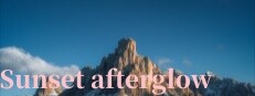 Sunset afterglow