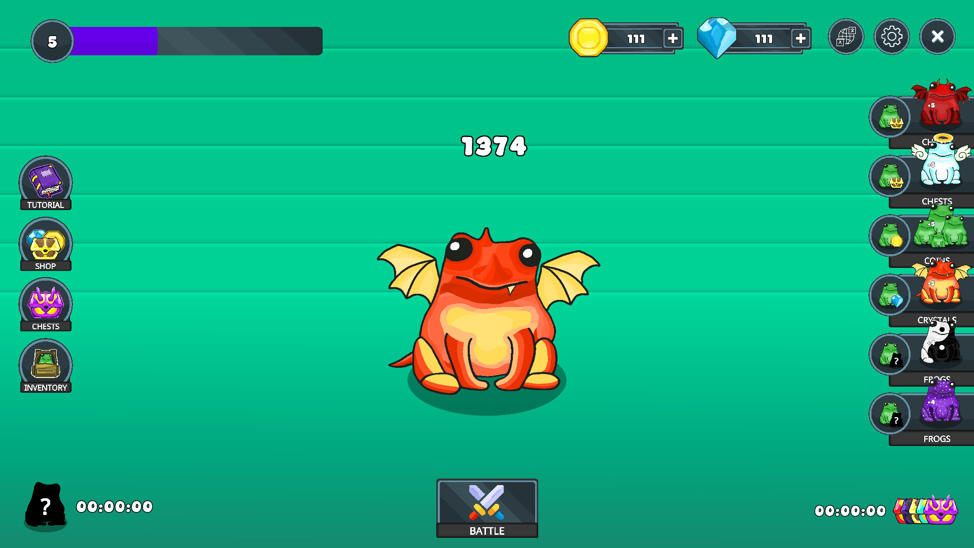 Frogs screenshot 2