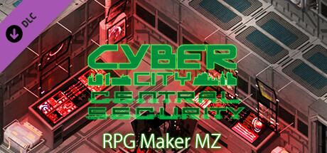 RPG Maker MZ - CyberCity Central Security Tiles: header artwork