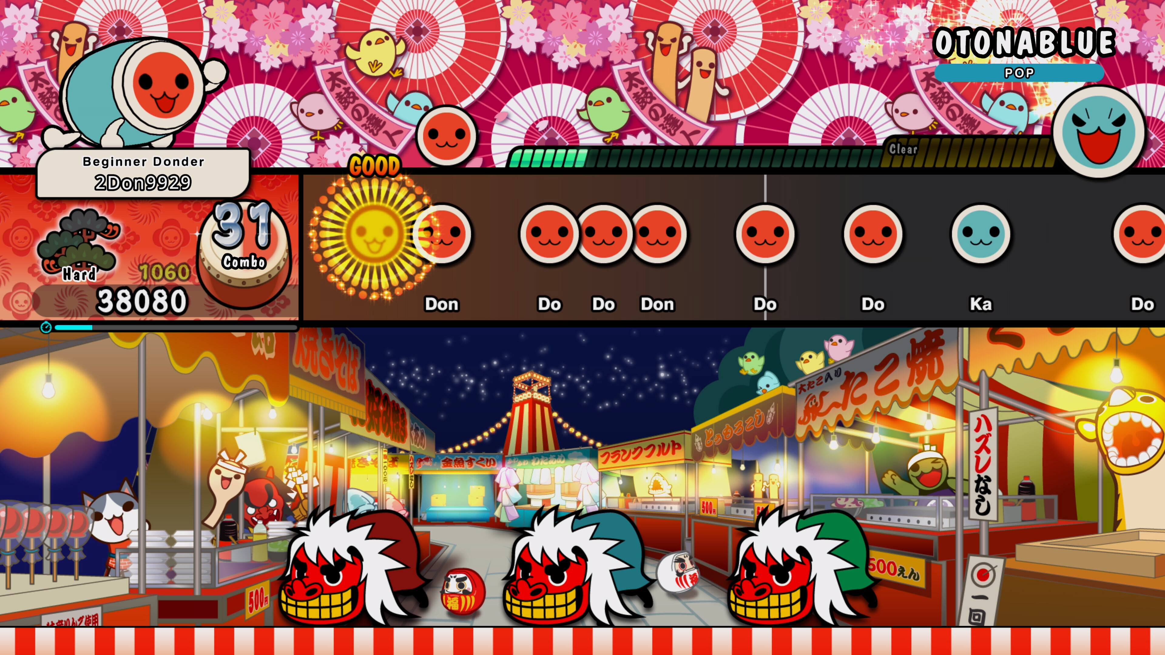 Taiko no Tatsujin: Rhythm Festival - Pops Collection screenshot 1