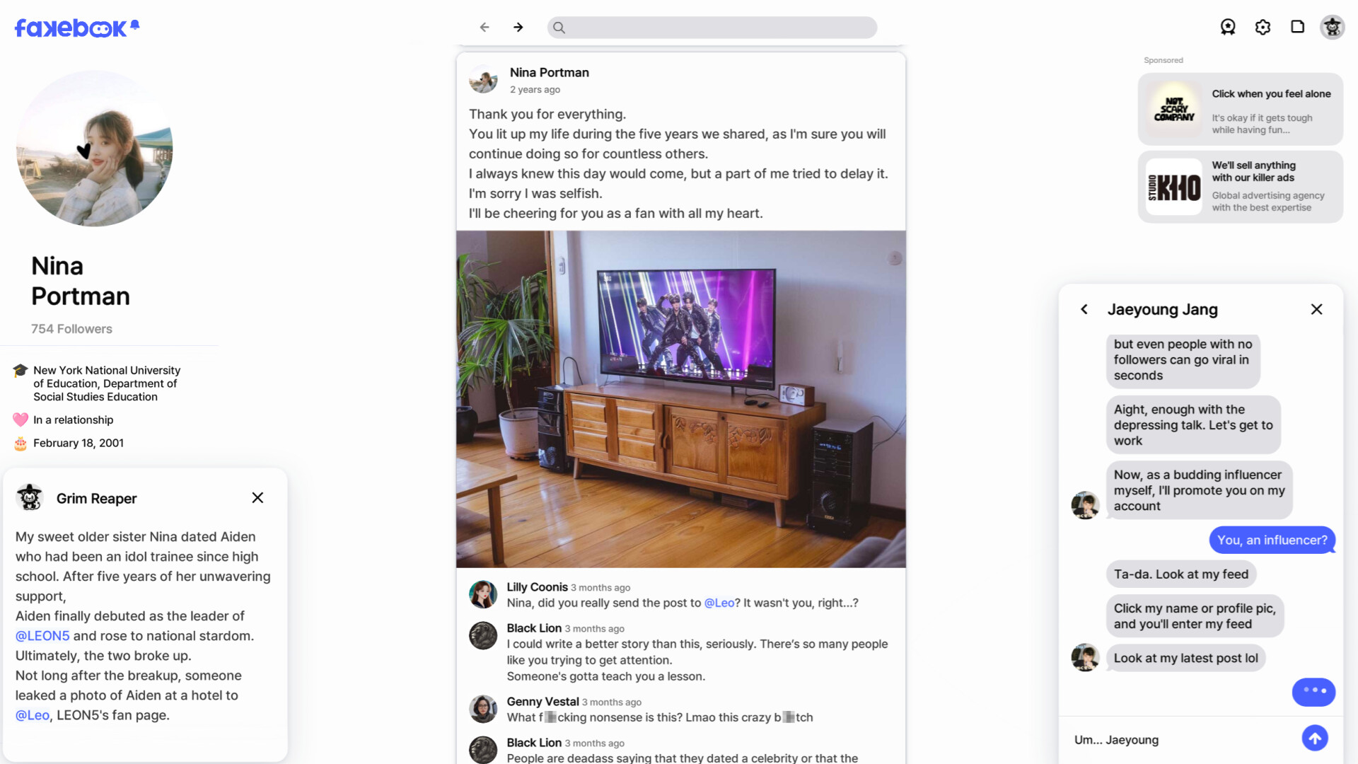 FAKEBOOK screenshot 3
