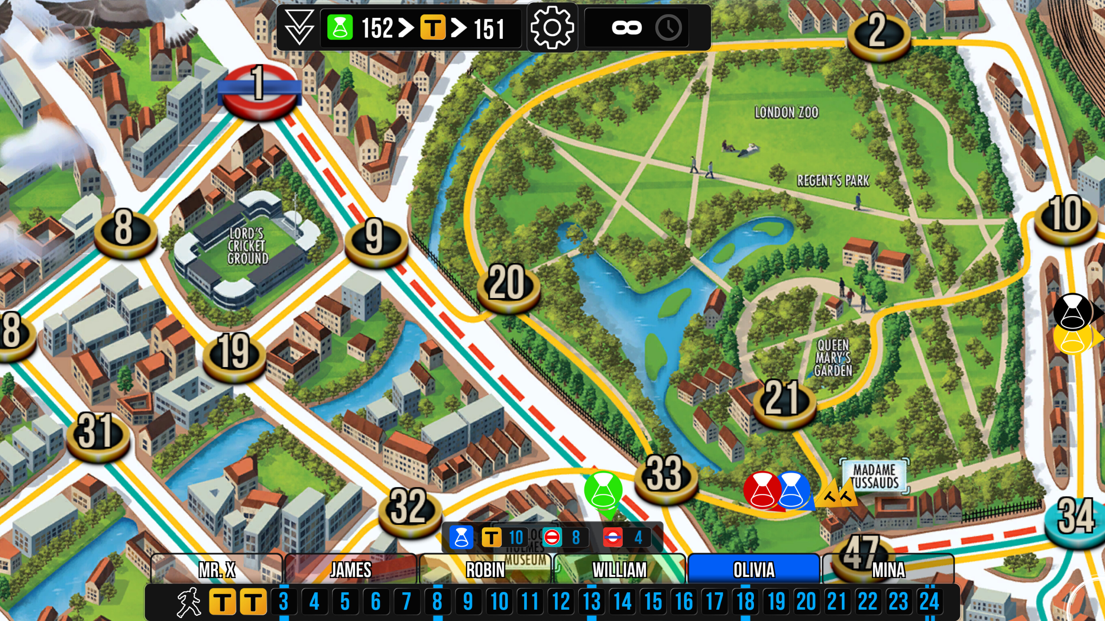 Scotland Yard screenshot 2