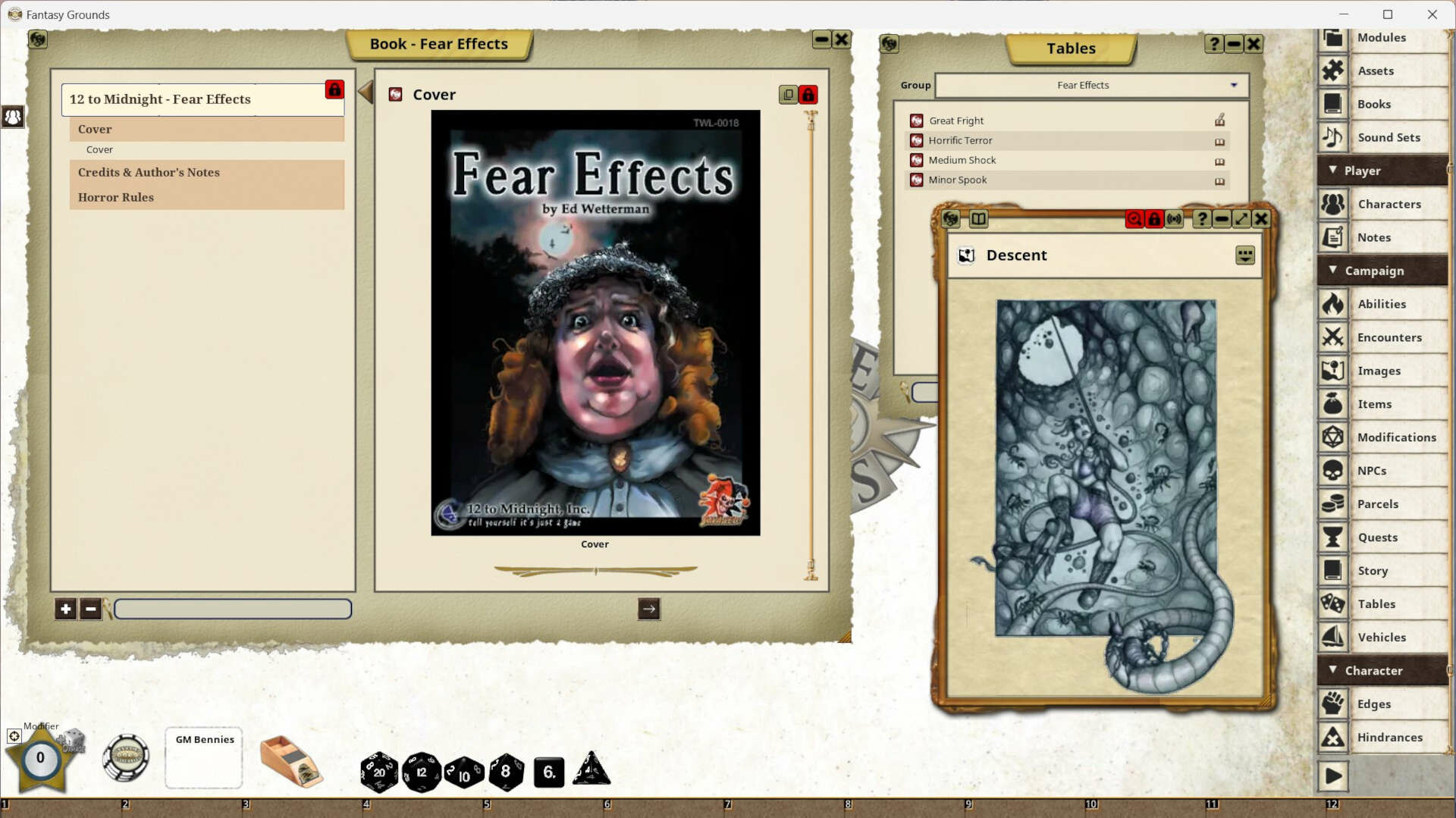 Fantasy Grounds - Fear Effects screenshot 1