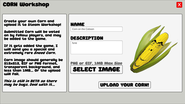 CORN screenshot