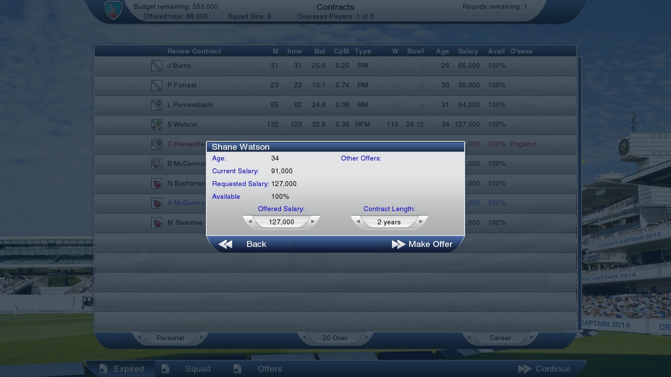 Cricket Captain 2014 screenshot 11