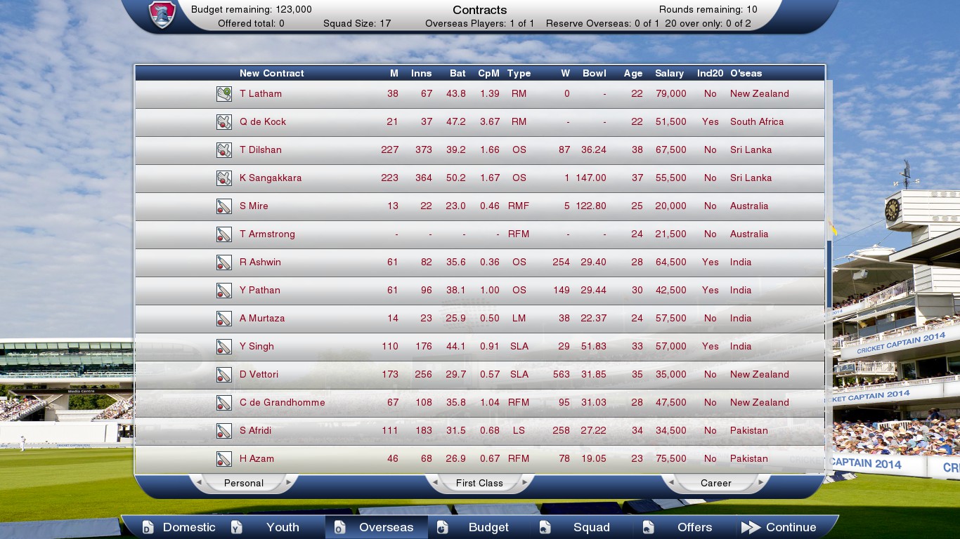 Cricket Captain 2014 screenshot 10