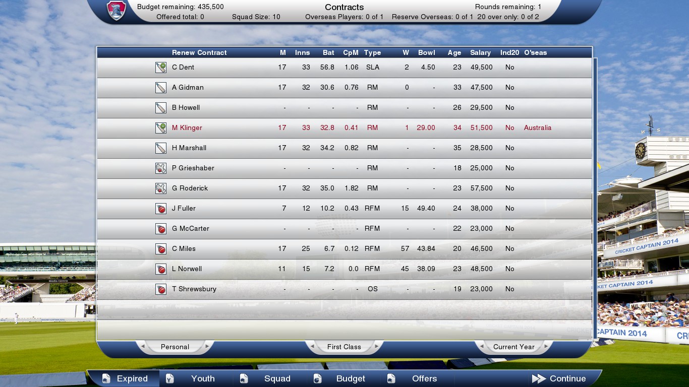 Cricket Captain 2014 screenshot 8