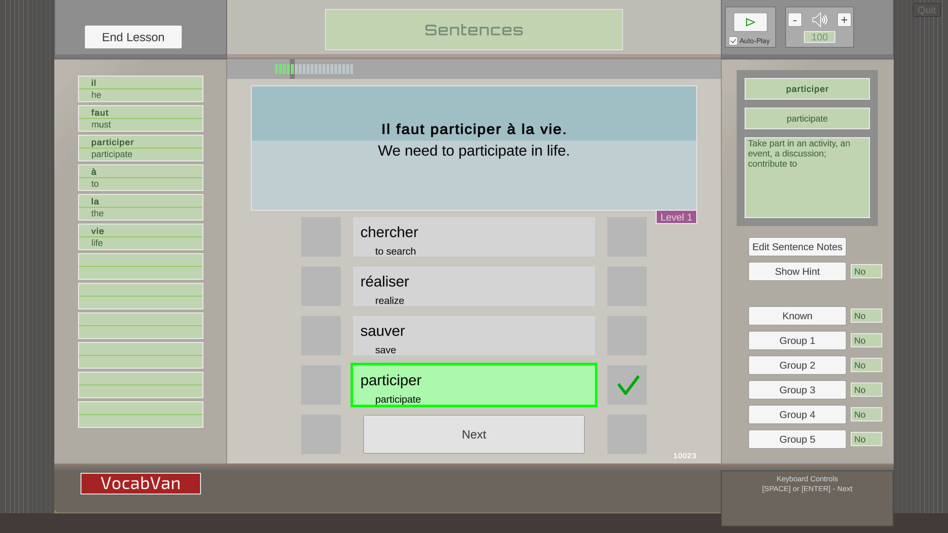 VocabVan screenshot 2