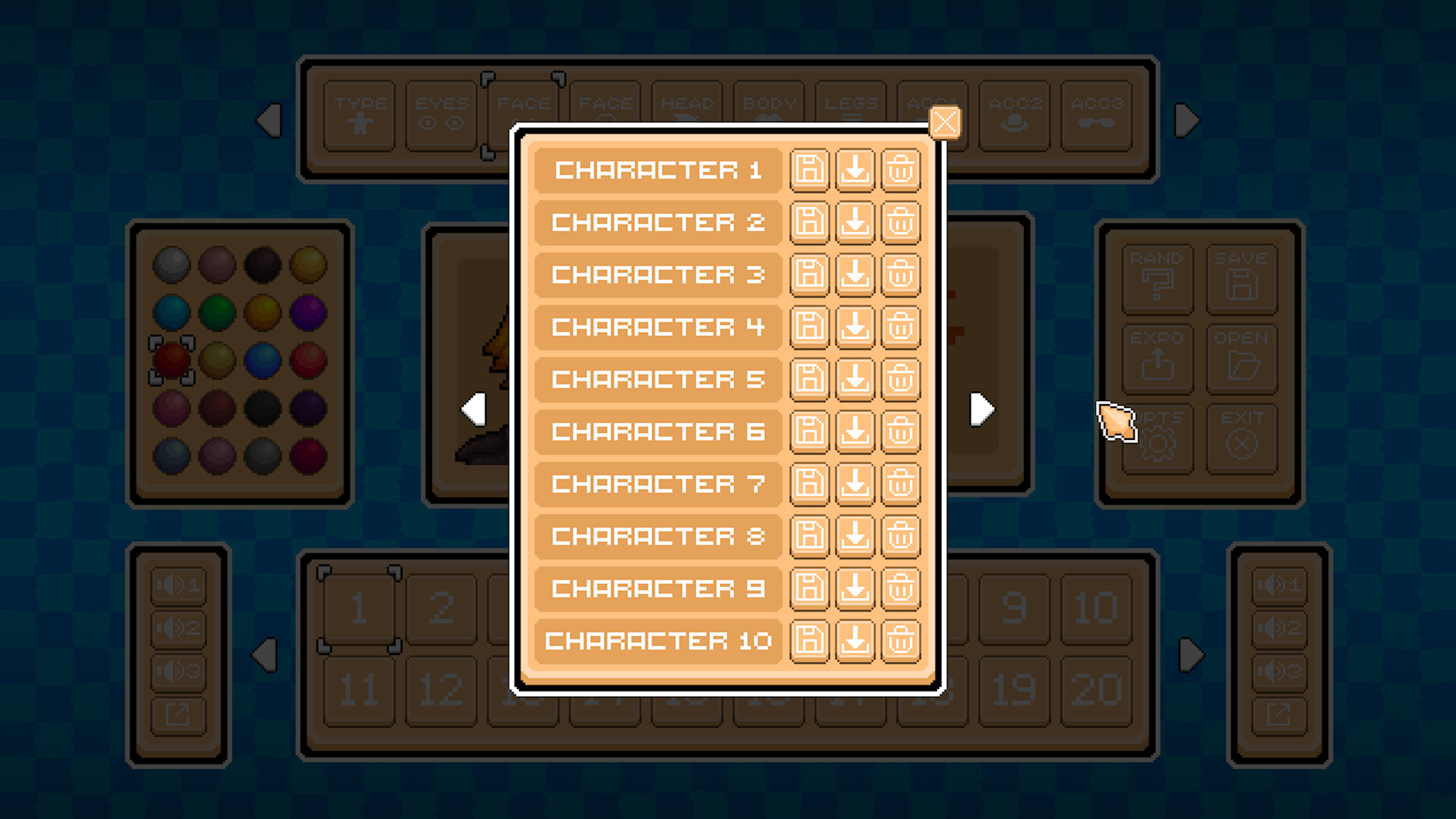 Pixelart Character Creator screenshot 6