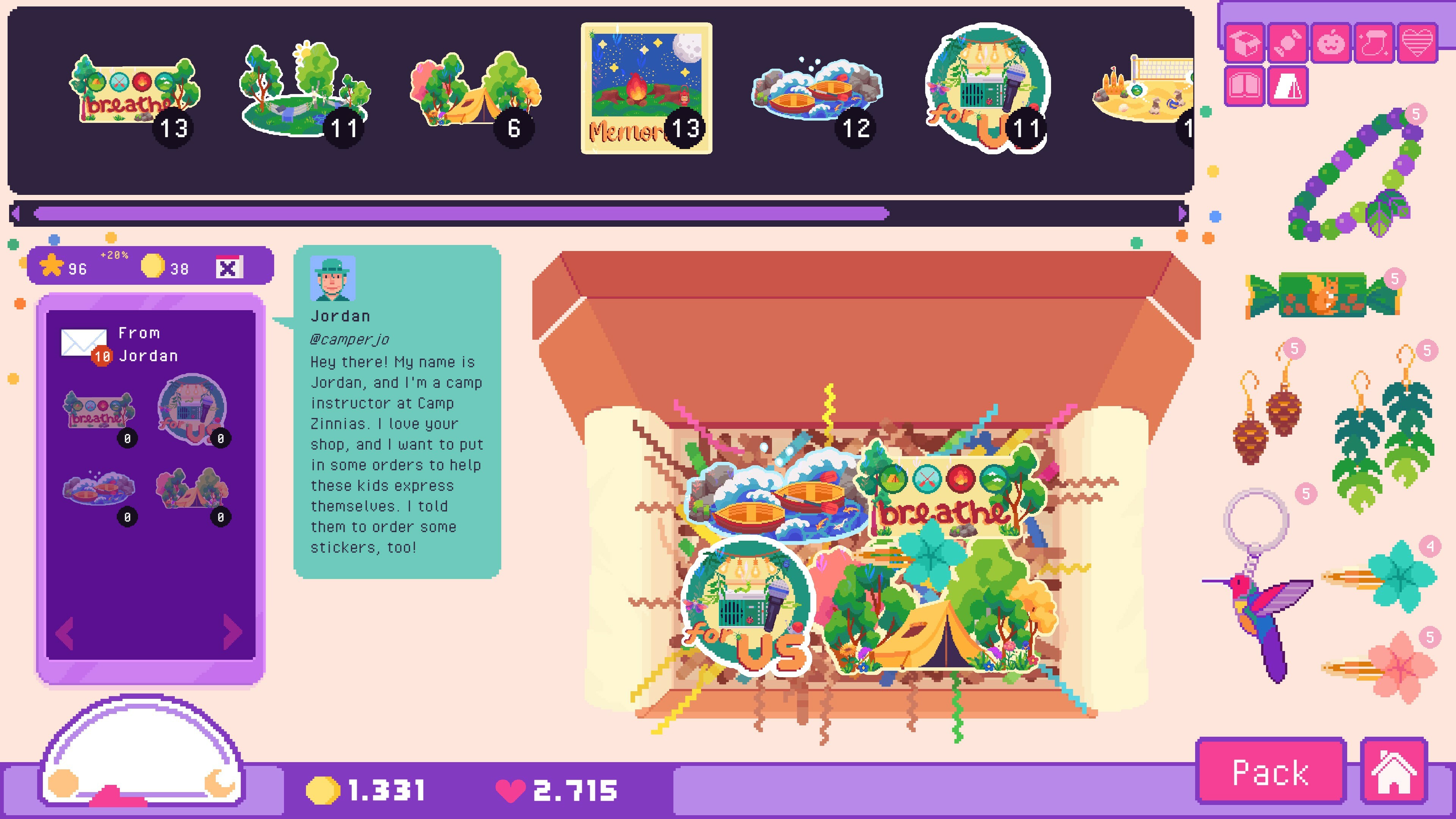 Sticky Business: Camp Zinnias screenshot 5