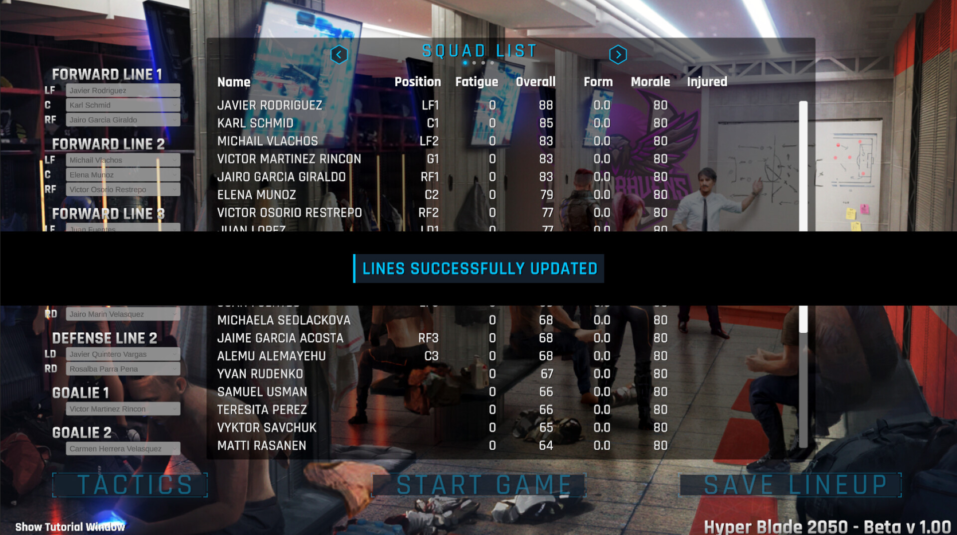 HyperBlade 2050 Dystopian Sports Manager - PC Game Screenshot