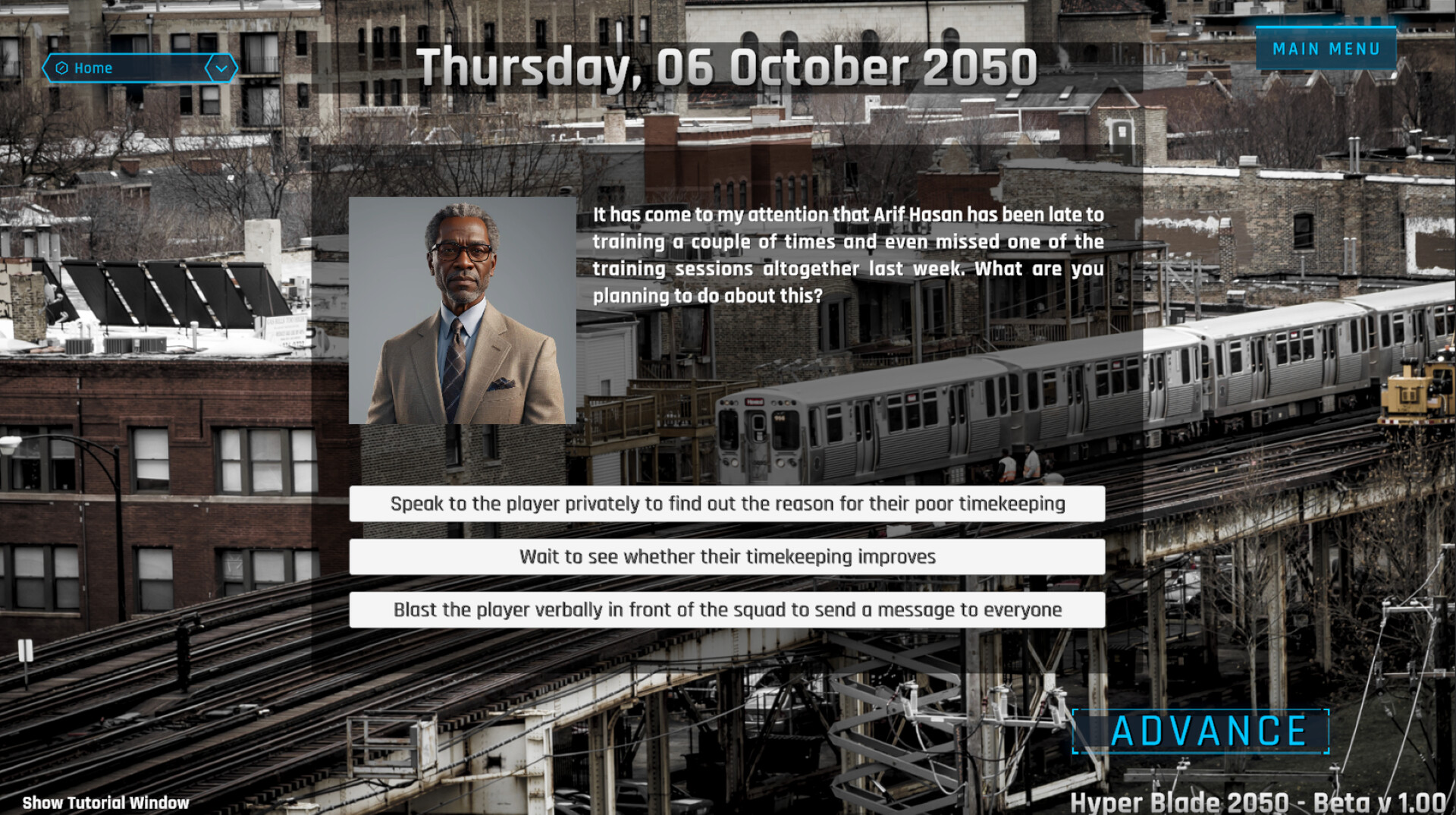 HyperBlade 2050 Dystopian Sports Manager - PC Game Screenshot