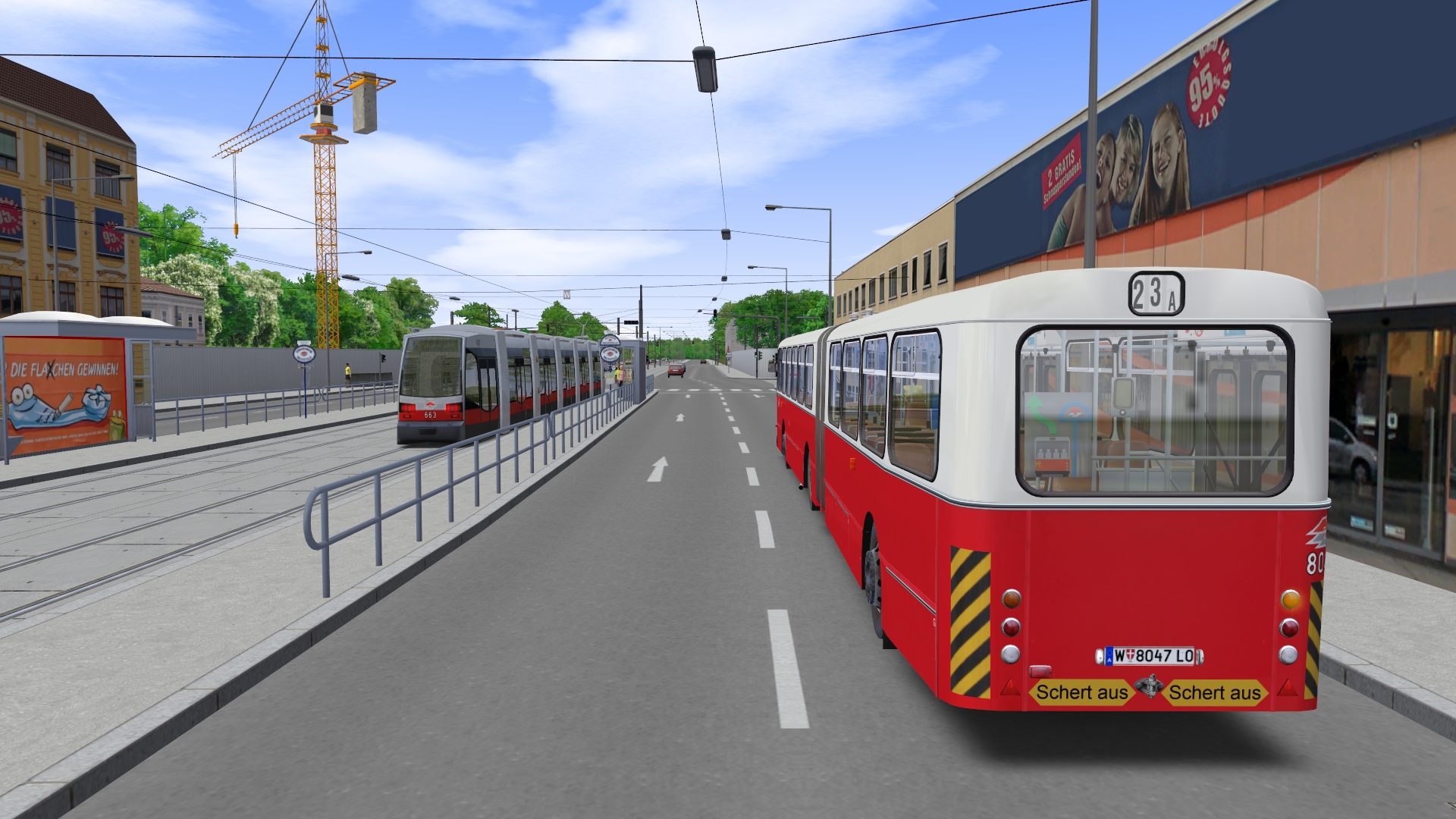 OMSI 2 Add-on AI-Articulated Bus for Vienna screenshot 9