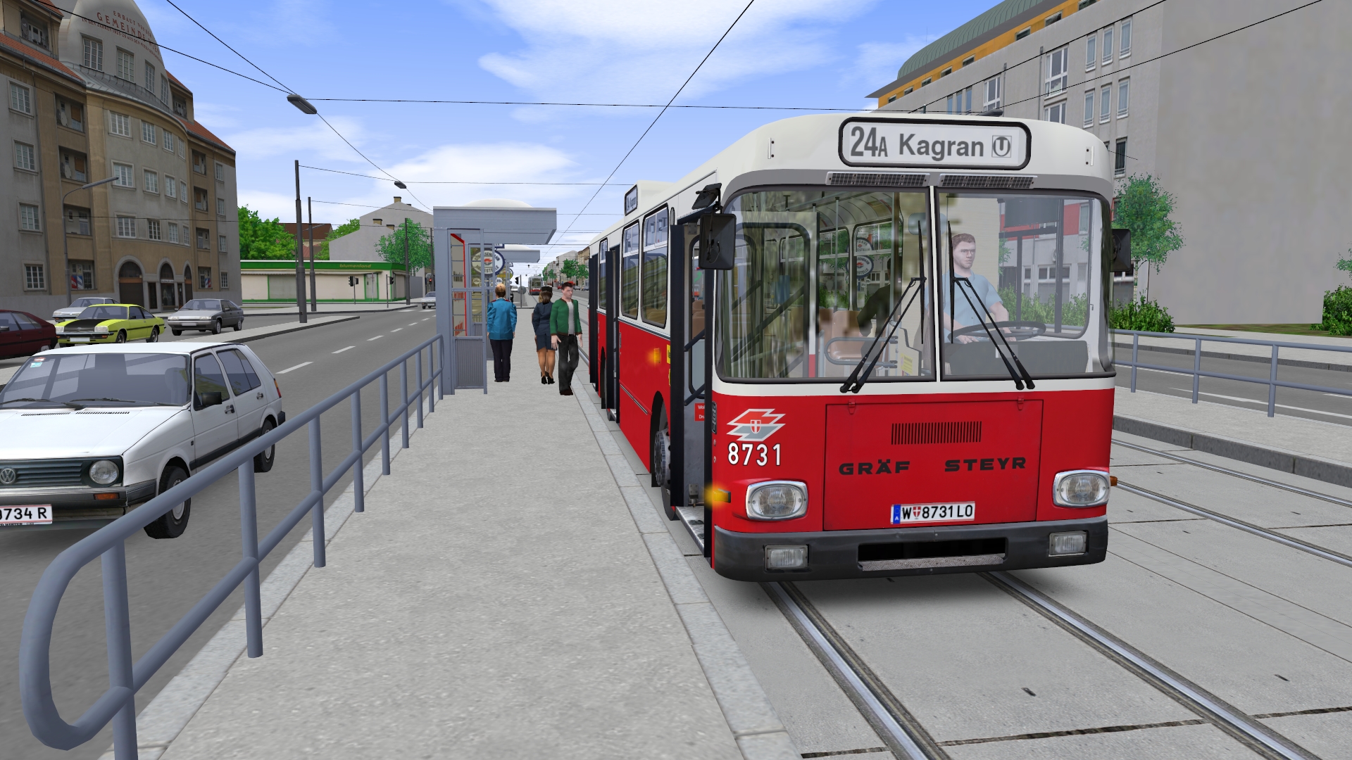 OMSI 2 Add-on AI-Articulated Bus for Vienna screenshot 12