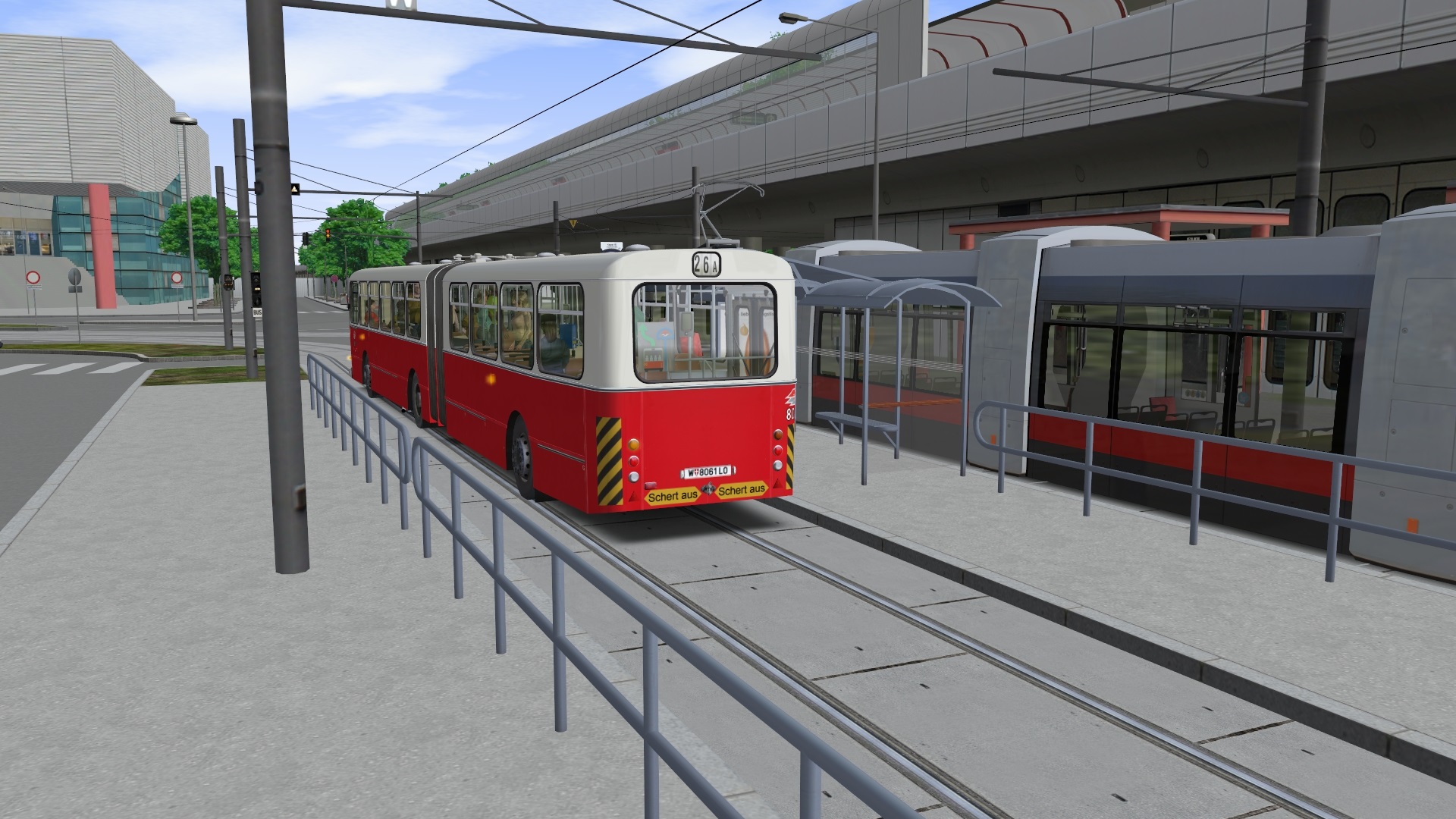 OMSI 2 Add-on AI-Articulated Bus for Vienna screenshot 3