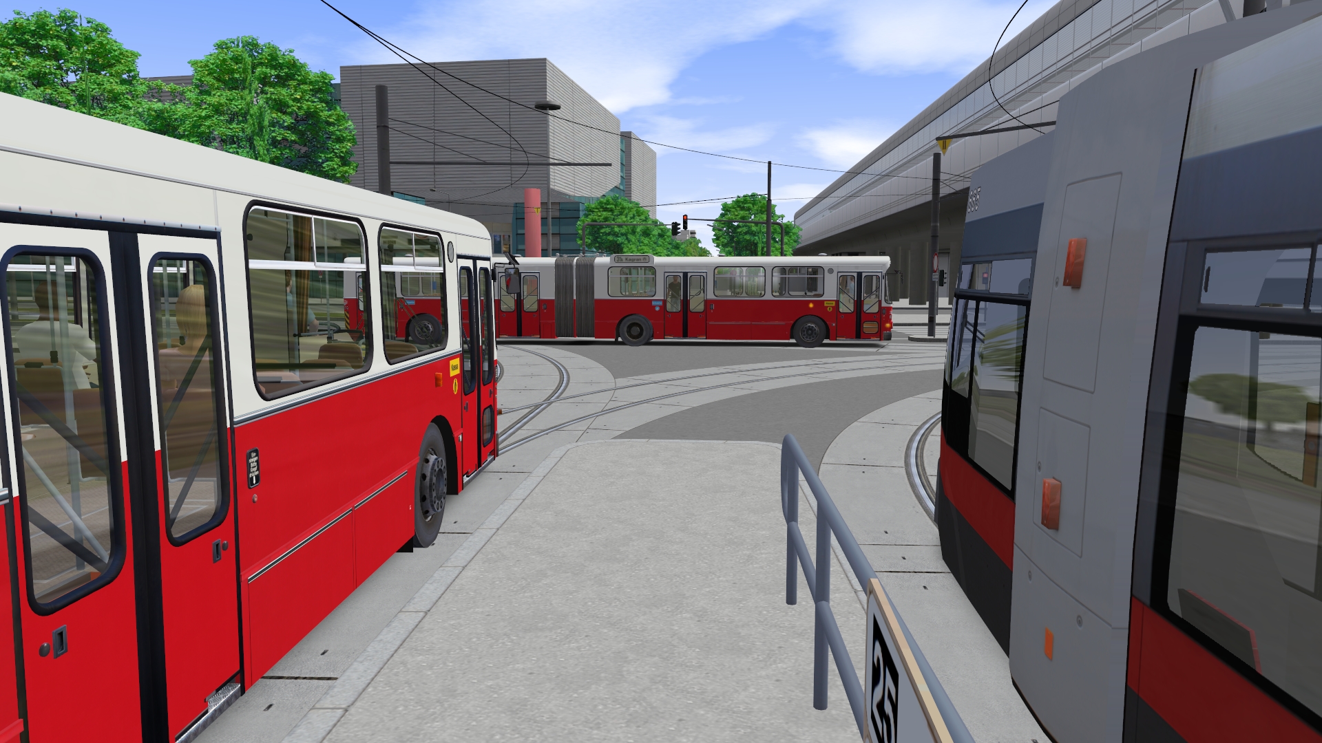 OMSI 2 Add-on AI-Articulated Bus for Vienna screenshot 11