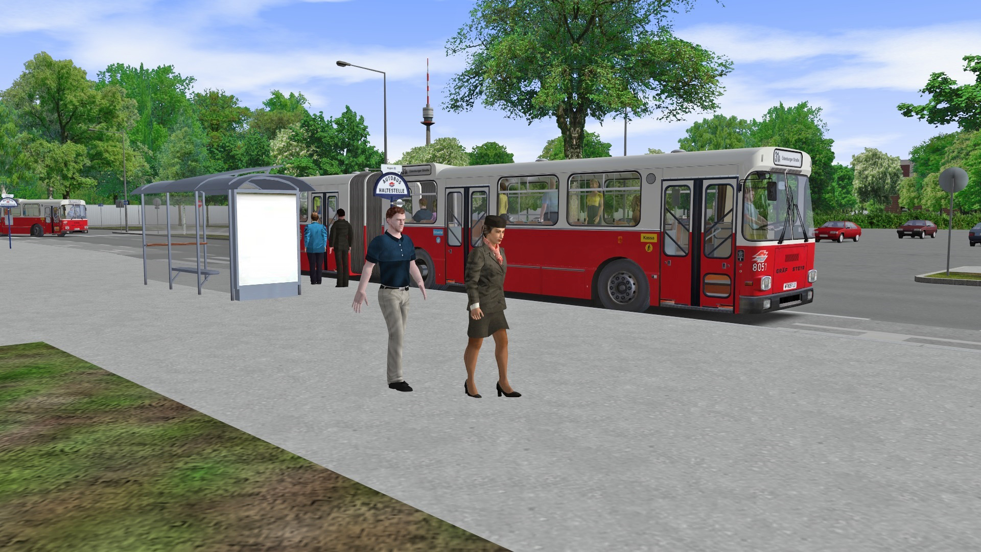 OMSI 2 Add-on AI-Articulated Bus for Vienna screenshot 8