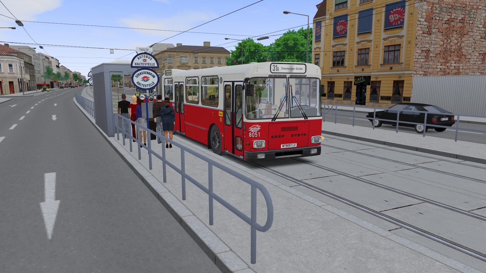 OMSI 2 Add-on AI-Articulated Bus for Vienna screenshot 4