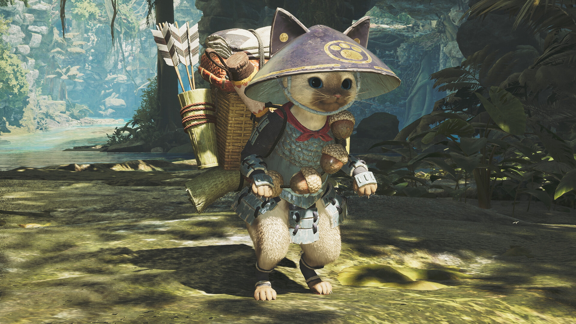 Monster Hunter Wilds - Felyne Layered Armor Set: Felyne Ashigaru screenshot 1